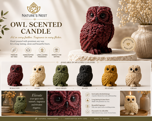 Scented owl candle