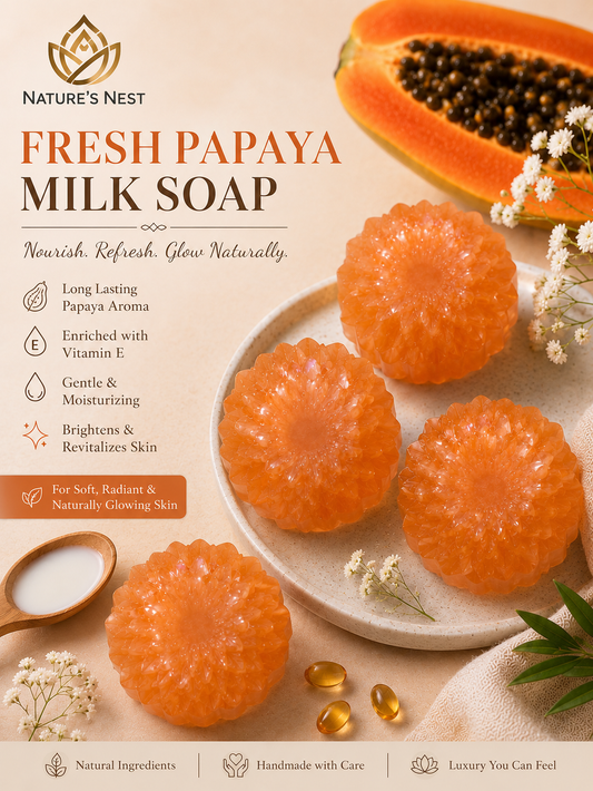 Fresh papaya milk soap
