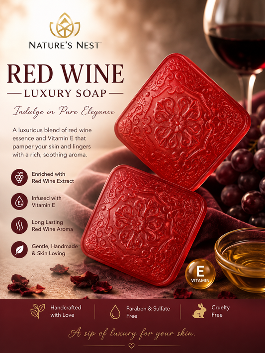 Red wine soap