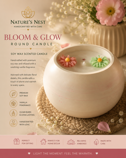 Bloom bowl soy candle