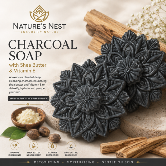 Activated charcoal soap