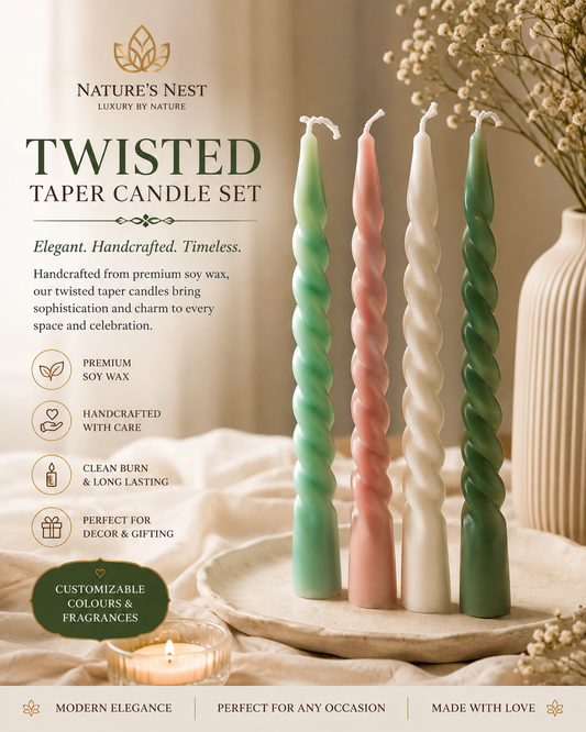 Twisted Taper candles