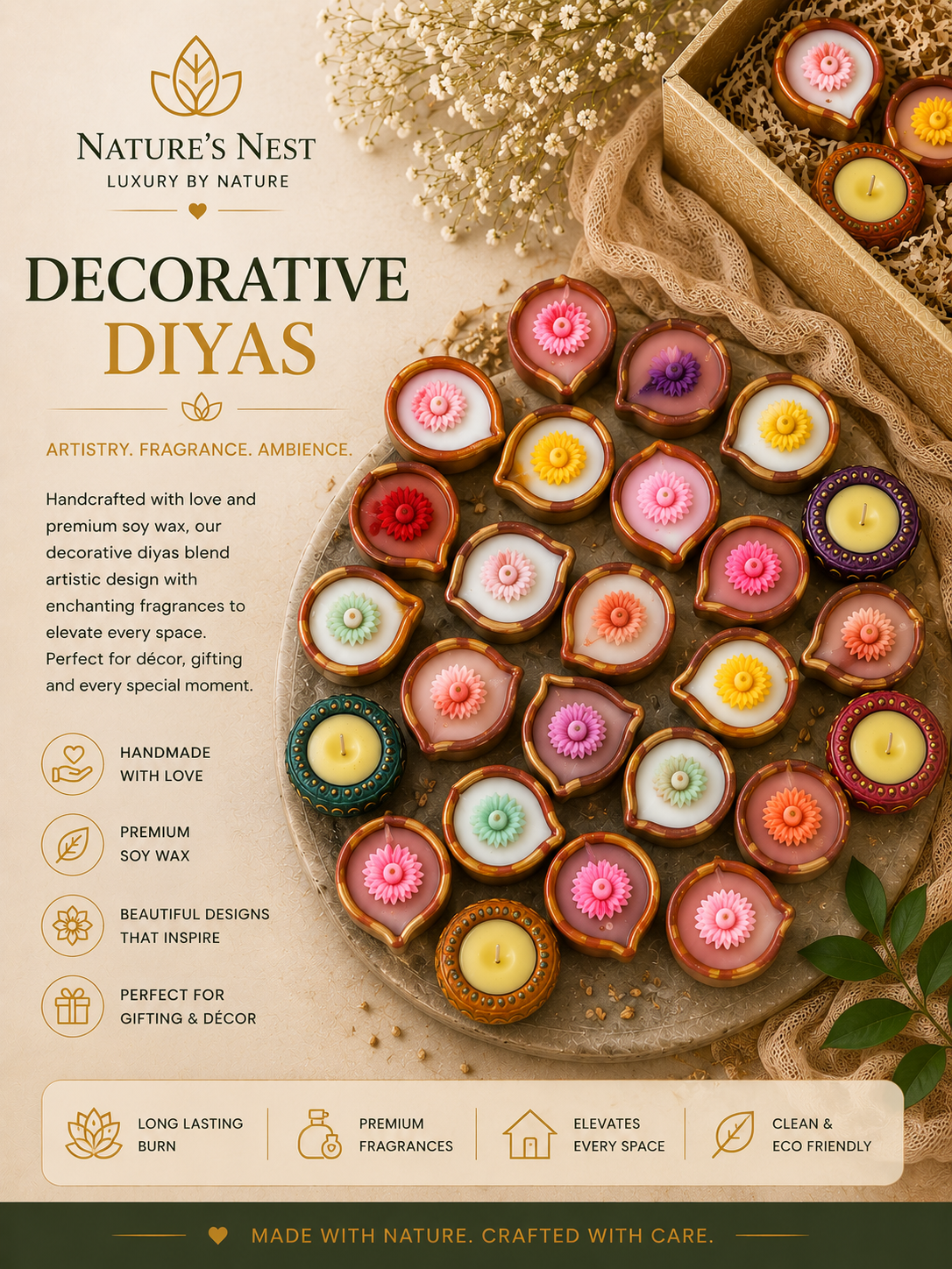 Decorative Diya set